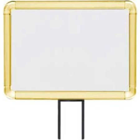 LAVI INDUSTRIES , Horizontal Fixed Sign Frame, , 8.5" x 11", Slotted, Gold 50-1141F7H-S/GD